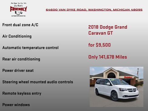 Used 2018 Dodge Grand Caravan GT FWD image 10