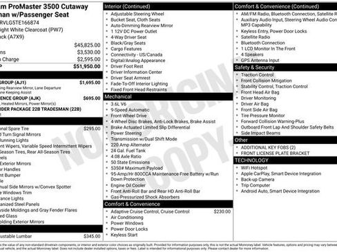 New 2026 RAM ProMaster 3500 w/ Safety Group FWD image 43