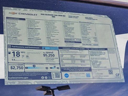 New 2026 Chevrolet Silverado 1500 RST w/ RST Select Package image 16