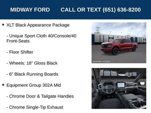 New 2025 Ford F150 XLT w/ Equipment Group 302A MID image 13
