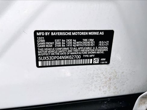 Used 2022 BMW X3 xDrive30i w/ Premium Package 2 image 36