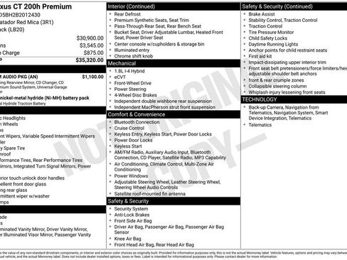 Used 2011 Lexus CT 200h Premium w/ Premium Audio Pkg FWD image 2