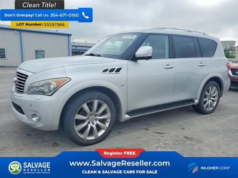Used 2014 INFINITI QX80 4WD w/ Deluxe Touring Package image 1