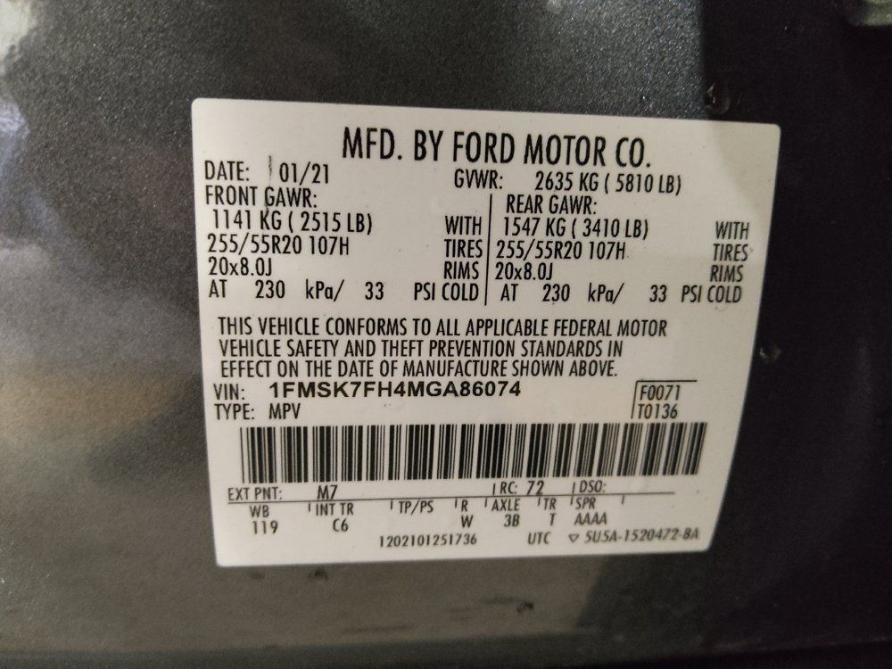 Used 2021 Ford Explorer Limited w/ Equipment Group 301A RWD image 33