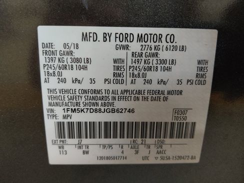 Used 2018 Ford Explorer XLT w/ Equipment Group 202A FWD image 33