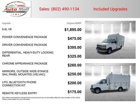 New 2025 Chevrolet Express 3500 w/ Power Convenience Package image 3