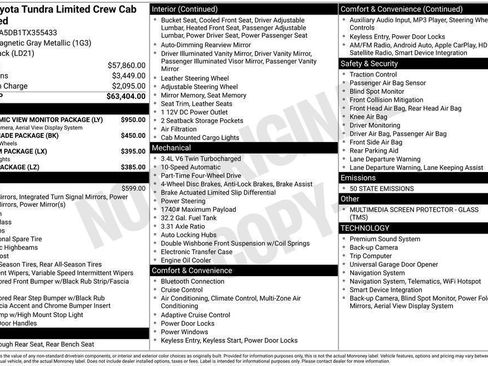 New 2026 Toyota Tundra Limited image 56