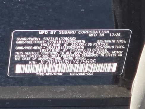 New 2026 Subaru Outback Premium AWD/4WD image 16