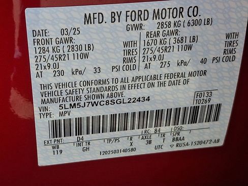 Used 2025 Lincoln Aviator Reserve w/ Illumination Package RWD image 28