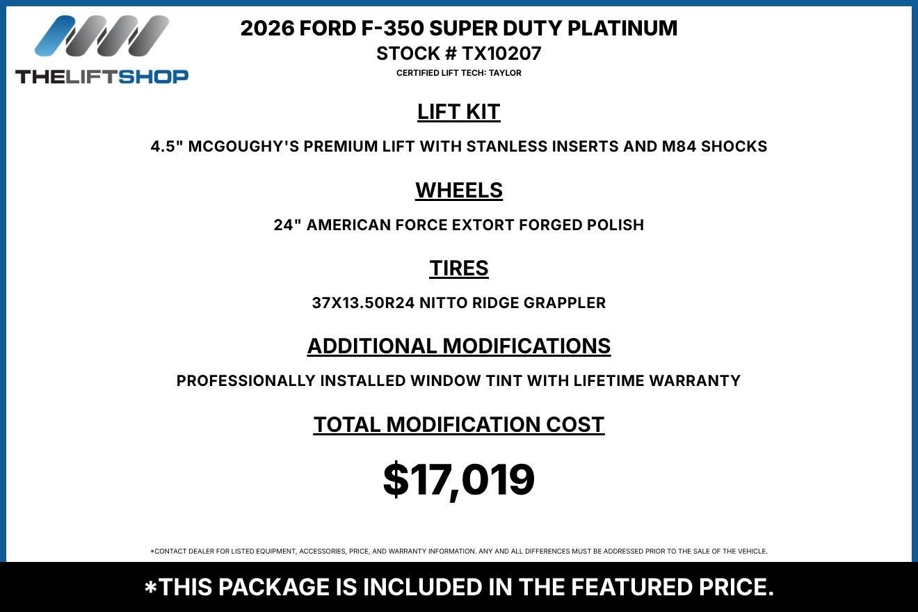 Used 2026 Ford F350 Platinum w/ Platinum Plus Package AWD/4WD image 2