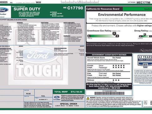 Used 2021 Ford F250 Platinum w/ FX4 Off-Road Package image 1