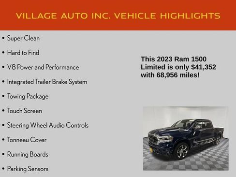 Used 2023 RAM 1500 Limited w/ Body Color Bumper Group AWD/4WD image 7