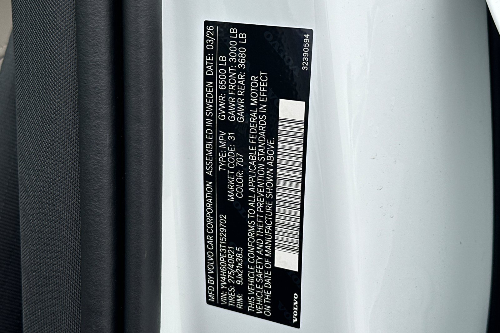 New 2026 Volvo XC90 T8 Plus w/ Protection Package AWD/4WD image 29