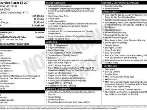Used 2024 Chevrolet Blazer LT w/ Redline Edition FWD image 32