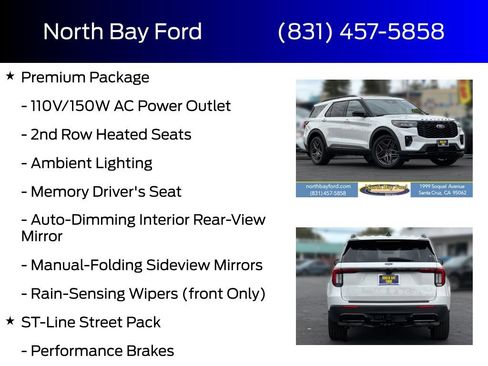New 2026 Ford Explorer ST-Line w/ ST-Line Street Pack AWD/4WD image 4