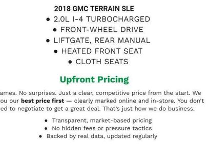 Used 2018 GMC Terrain SLE w/ Driver Convenience Package