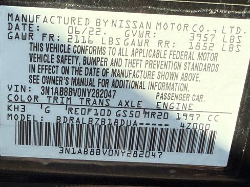 Used 2022 Nissan Sentra S FWD image 44