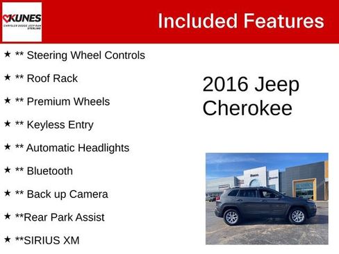 Used 2016 Jeep Cherokee Latitude w/ Comfort/Convenience Group image 5