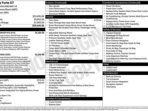 Used 2022 Kia Forte GT w/ GT2 Package FWD image 6