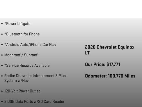 Used 2020 Chevrolet Equinox LT AWD/4WD image 24