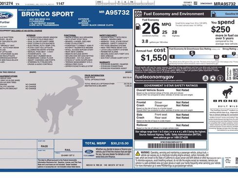 Used 2021 Ford Bronco Sport Big Bend AWD/4WD image 53