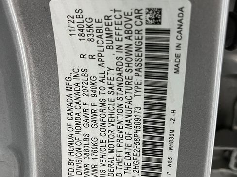 Certified 2023 Honda Civic Sport image 17