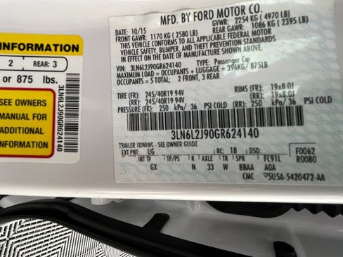Used 2016 Lincoln MKZ AWD w/ Equipment Group 300A Reserve image 24