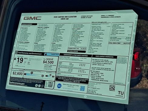 New 2026 GMC Canyon Elevation w/ Convenience Package image 20