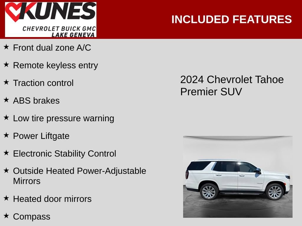 Used 2024 Chevrolet Tahoe Premier w/ Premium Package AWD/4WD image 2