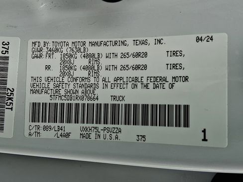 Used 2024 Toyota Tundra 1794 Edition image 28