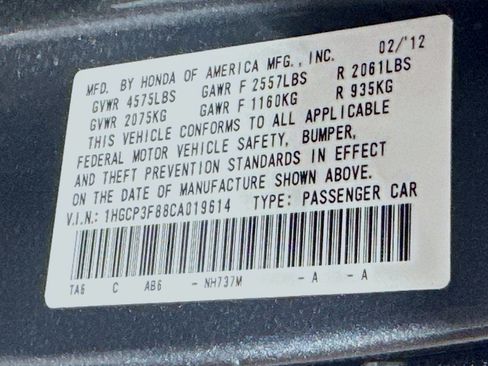 Used 2012 Honda Accord EX-L image 12