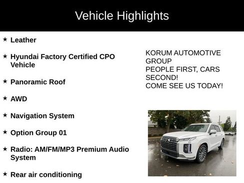 Certified 2025 Hyundai Palisade Calligraphy image 4