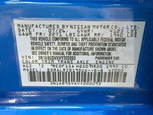 New 2027 Nissan Sentra SR w/ Floor Mat Package FWD image 30