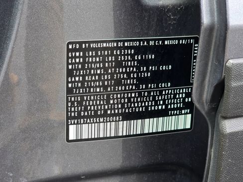 Used 2019 Volkswagen Tiguan S w/ Driver Assistance Package FWD image 31