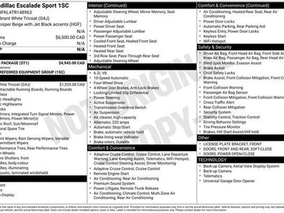 Used 2026 Cadillac Escalade Sport w/ Touring Package