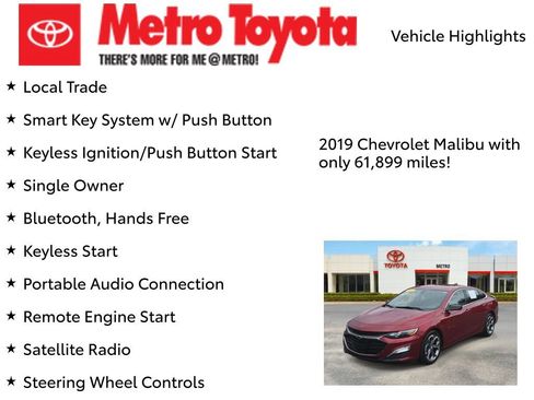 Used 2019 Chevrolet Malibu RS w/ LPO, Convenience Package 1 FWD image 8