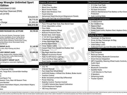 Used 2022 Jeep Wrangler Unlimited Sport AWD/4WD image 2