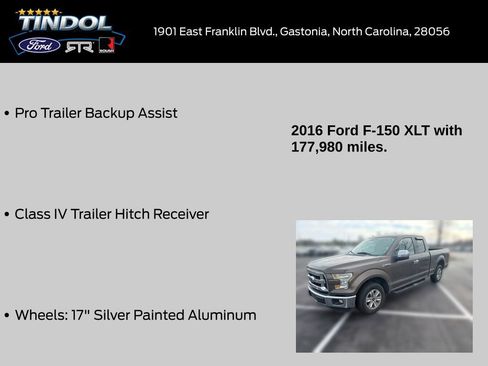 Used 2016 Ford F150 XLT w/ Trailer Tow Package RWD image 12