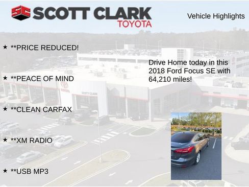 Used 2018 Ford Focus SE FWD image 9