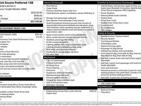 Used 2020 Buick Encore Preferred image 5