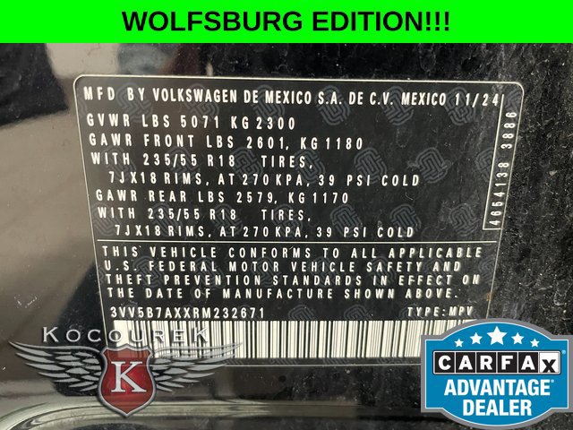 Used 2024 Volkswagen Tiguan Wolfsburg Edition AWD/4WD image 26