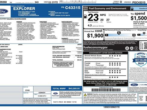 Used 2023 Ford Explorer XLT w/ Class IV Trailer Tow Package AWD/4WD image 2