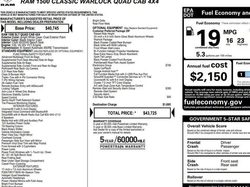 Used 2021 RAM 1500 Classic Warlock w/ Electronics Group AWD/4WD image 2