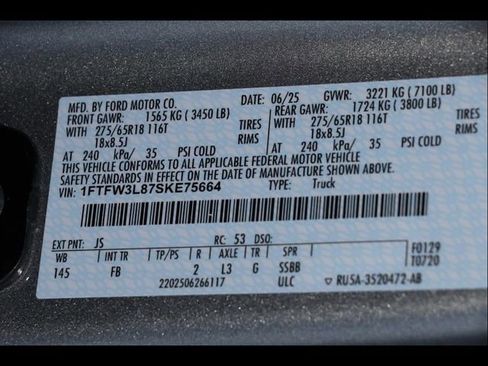 New 2025 Ford F150 XLT w/ Equipment Group 301A Standard image 32