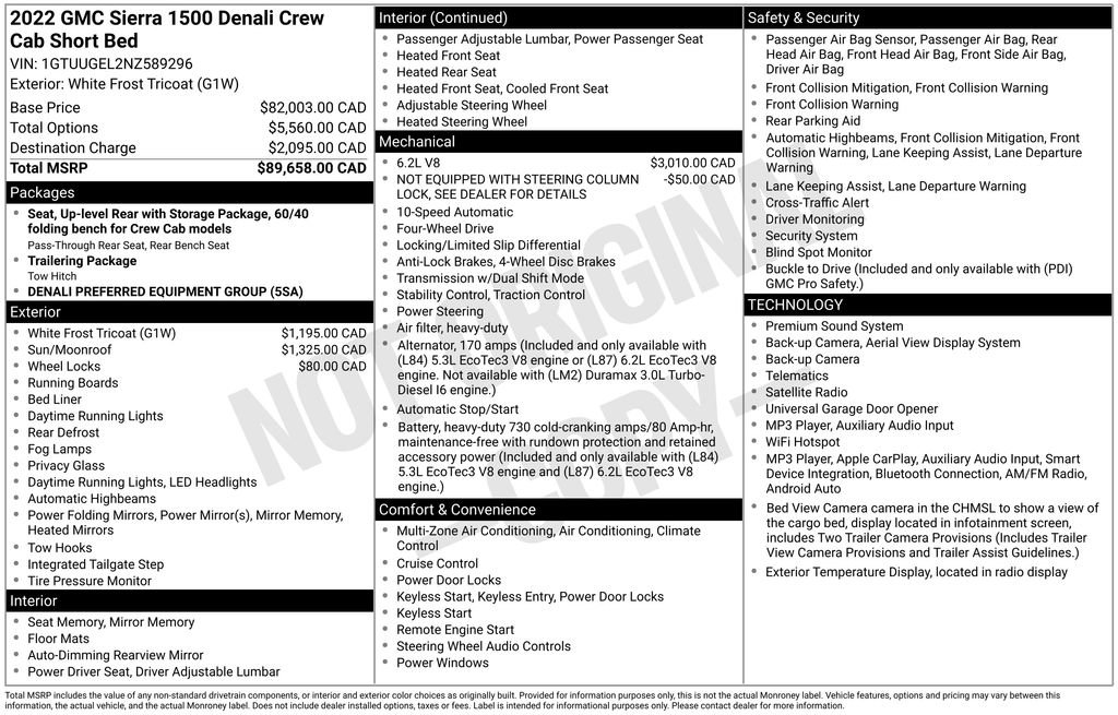 Used 2022 GMC Sierra 1500 Denali AWD/4WD image 5