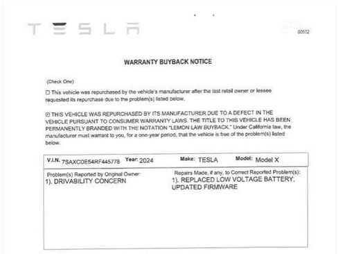 Used 2024 Tesla Model X AWD/4WD image 3