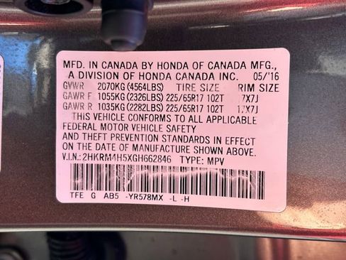 Used 2016 Honda CR-V EX image 16