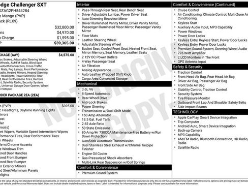 Used 2023 Dodge Challenger SXT w/ Plus Package RWD image 4