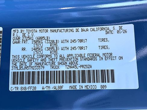 New 2026 Toyota Tacoma SR5 image 17