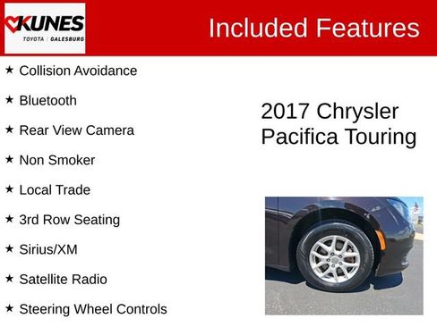 Used 2017 Chrysler Pacifica Touring FWD image 2